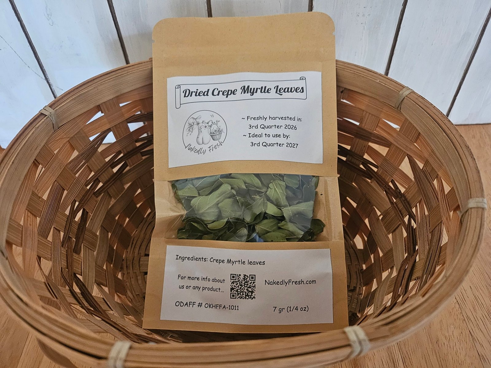 Crepe Myrtle Leaves, Dried